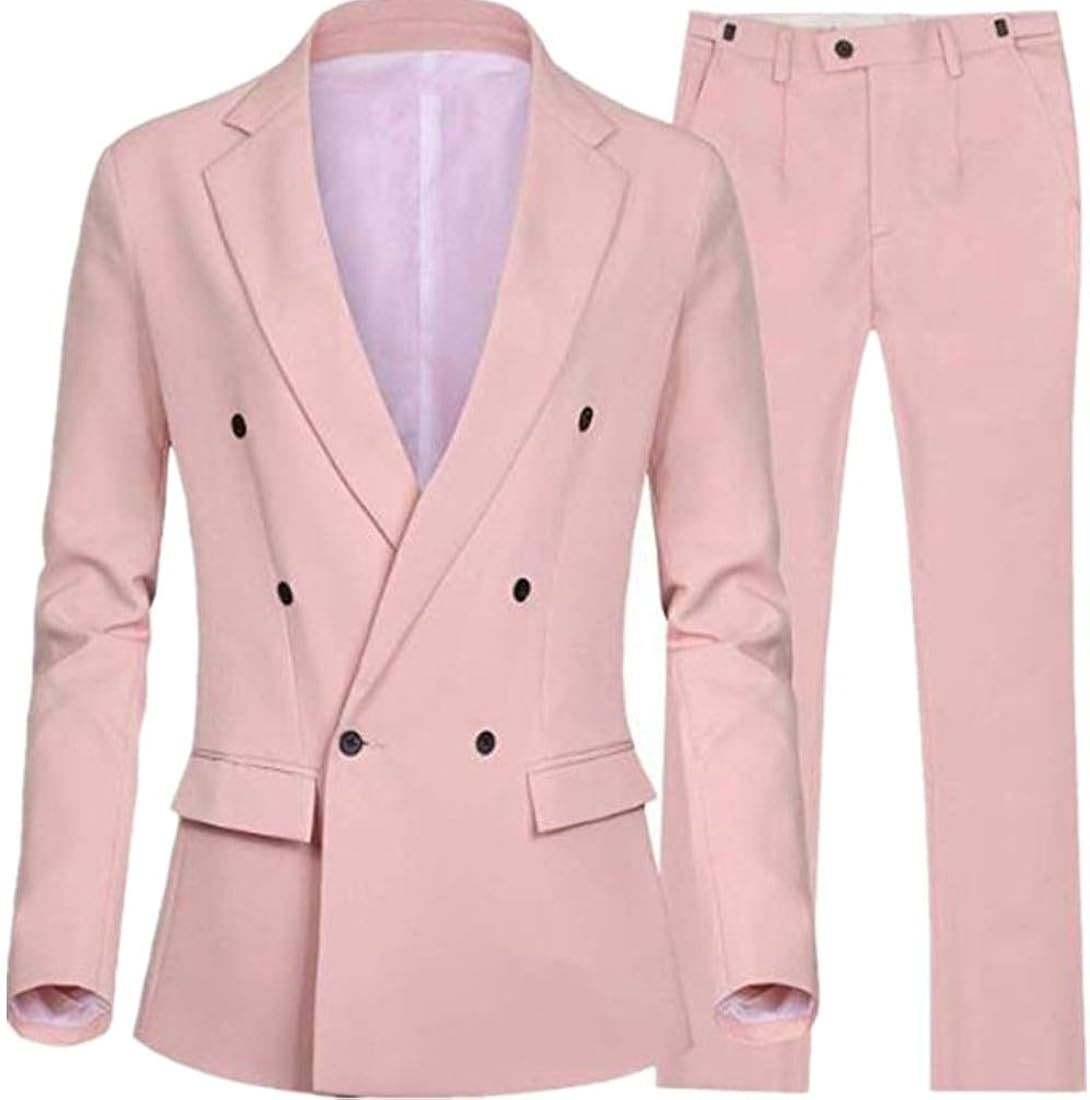 Double Breasted Women Pantsuits(Jacket+Pants) Ladies Business Suits Female Tuxedo Custom Made | Amazon (US)