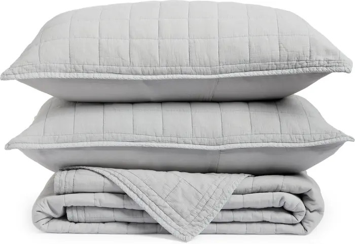 Soft Wash Grid Quilt & Shams Set | Nordstrom