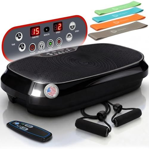 Lifepro Waver Mini Vibration Plate Exercise Machine with Remote & Bands — Compact Whole Body Vi... | Amazon (US)