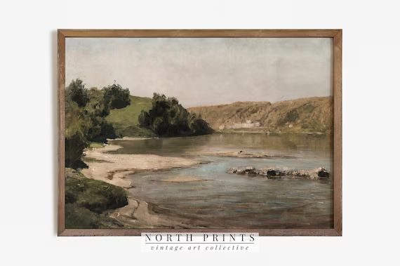 Landscape Painting | Vintage Nature Print Downloadable PRINTABLE #478 | Etsy (US)