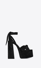 PAIGE Platform sandals in suede | Saint Laurent Inc. (Global)
