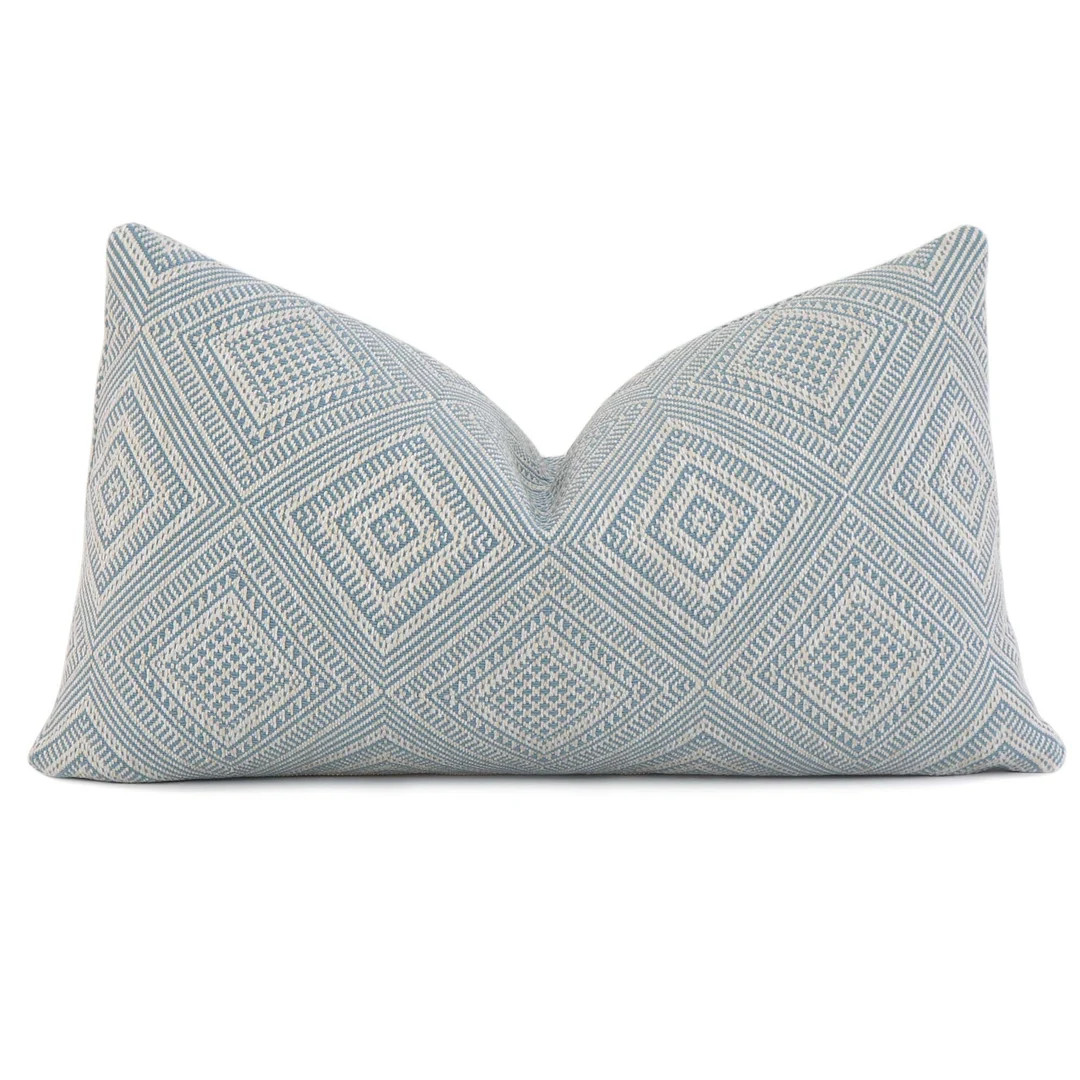 Sky Blue Scalamandre Antigua Textured Throw Pillow Cover With - Etsy | Etsy (US)