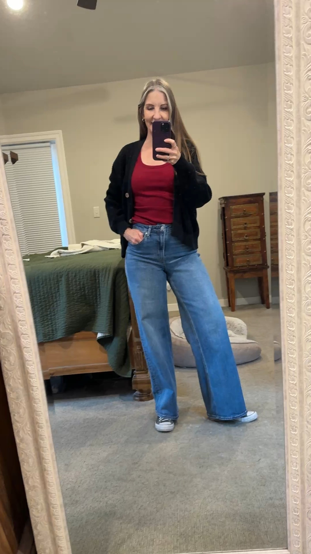 Super casual ootd,#wiwt #widelegjeans #pearshaped #over50 #size10 #croppedsweater #reallifestyle #realstyle #weekendstyle

#LTKOver40 #LTKMidsize #LTKdayinmylife