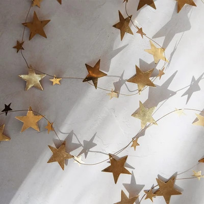 Brass Star Garland | Roan Iris