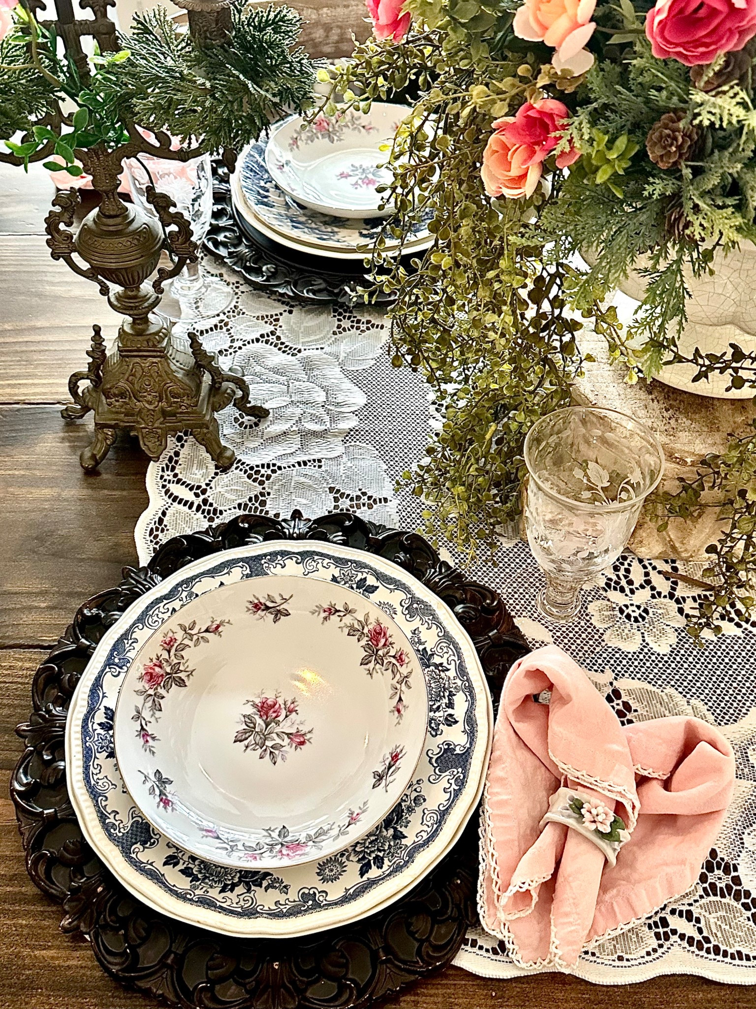 Create a beautiful spring place setting with these darling pieces similar to mine! @frenchflairfarmhouse 

#LTKHome