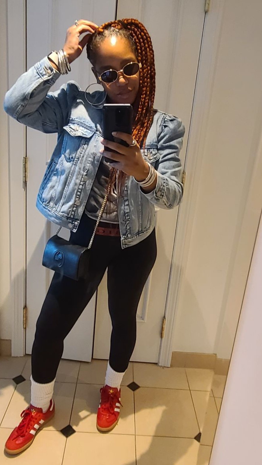 This is my new favorite jean jacket!

I love the puff sleeves. I wearing a size large in the jacket and tights.

#LTKShoeCrush #LTKMidsize #LTKStyleTip