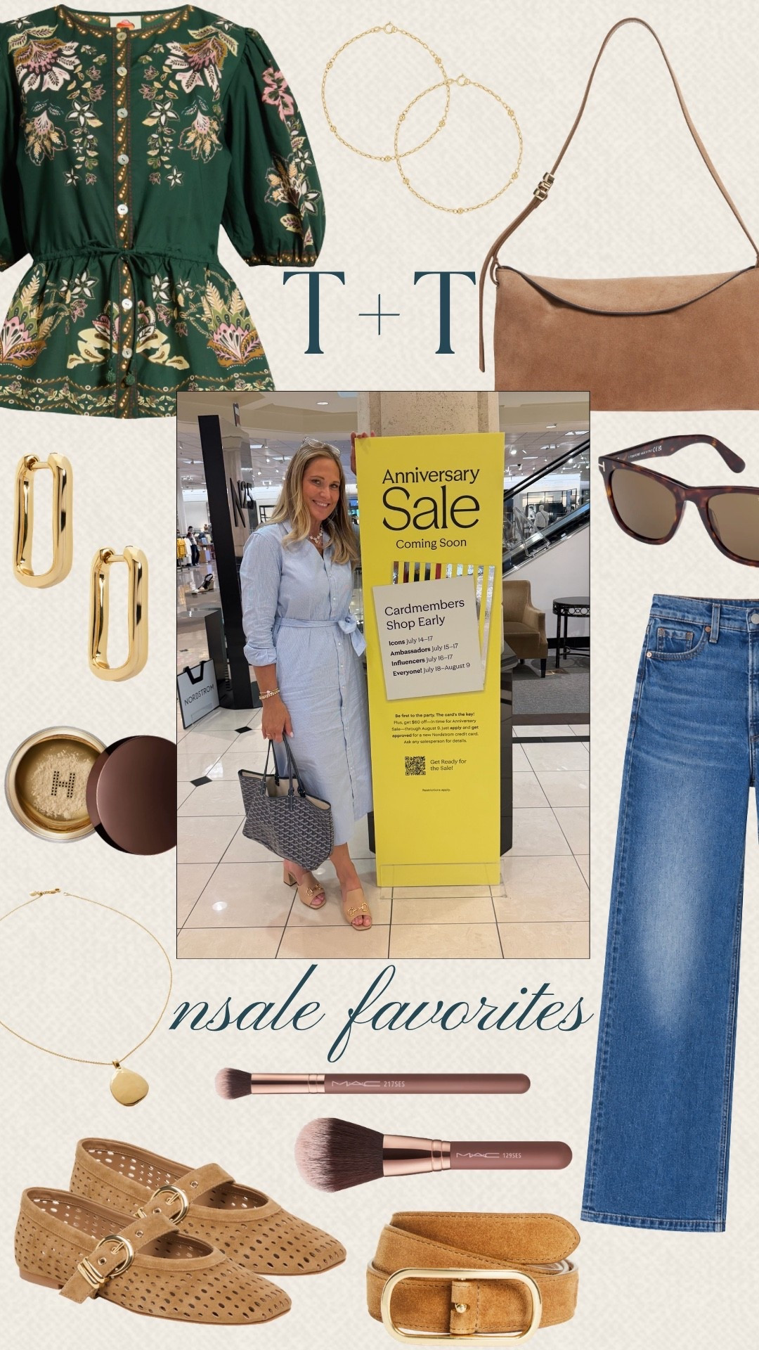 This Nordstrom Anniversary Sale look is full of pieces you can mix and match with your wardrobe. From the printed top and jeans to the accessories, everything works together for an easy outfit. If you're shopping the sale, these are some of my favorite finds.

#LTKSeasonal #LTKOver40 #LTKSaleAlert