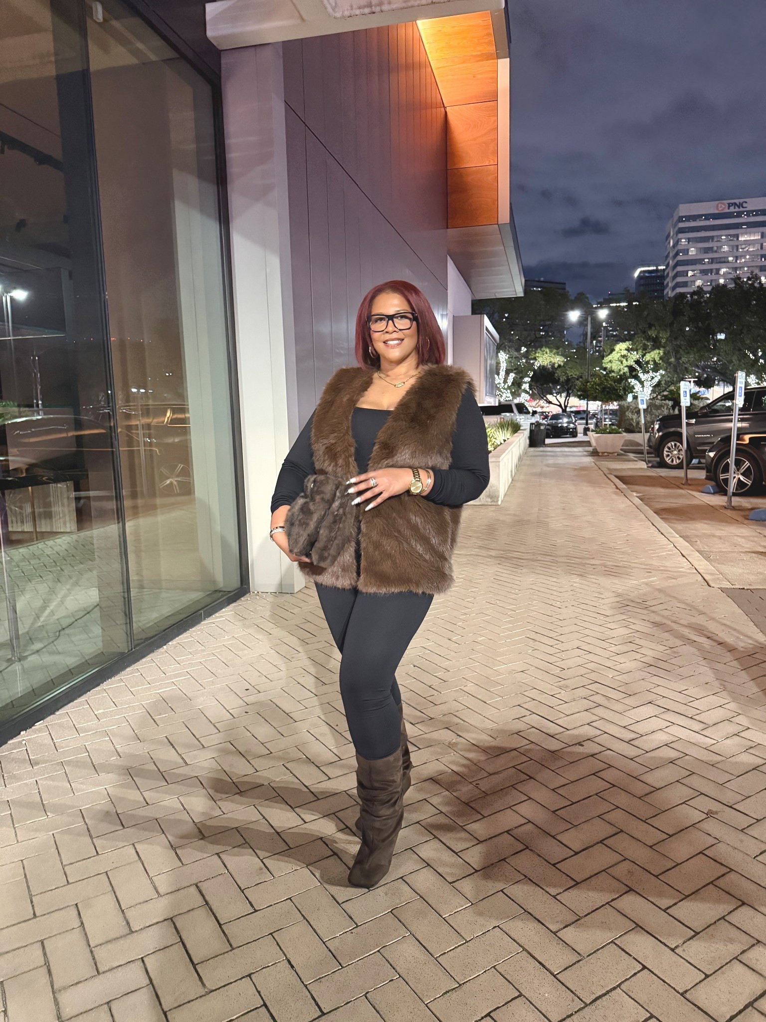 This faux fur vest can elevate even the simplest outfit. 

#LTKHoliday #LTKootd #LTKOver40