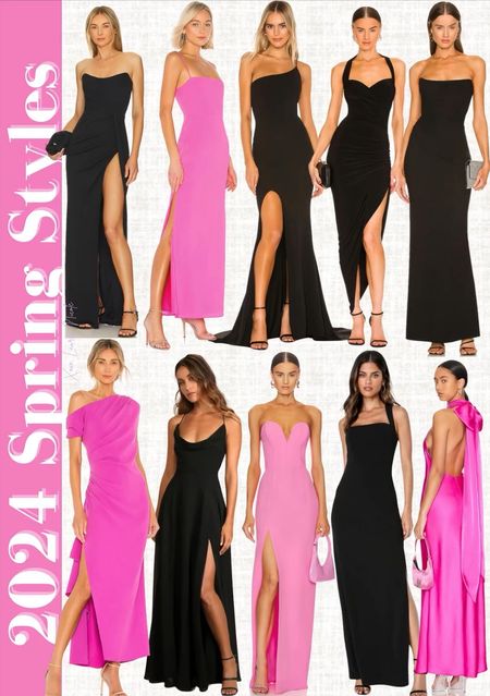 Spring wedding guest dresses 2024. 

Wedding guest dress
Black tie dress
Black formal dress
Wedding guest outfits 
Wedding guest 
Pink dresses 
Pink wedding guest dress
Black wedding guest dress
Pink formal dress
Pink prom dress
Black bridesmaid dress 


#LTKparties #LTKwedding