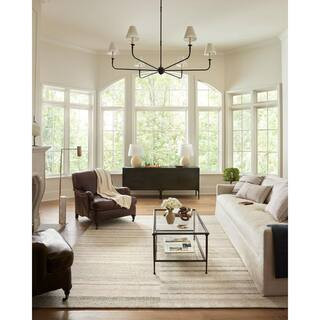 Natural/Sage 8 ft. 6 in. x 11 ft. 6 in. Modern Hand Tufted Wool Chris Loves Julia Chris Collection Area Rug | The Home Depot