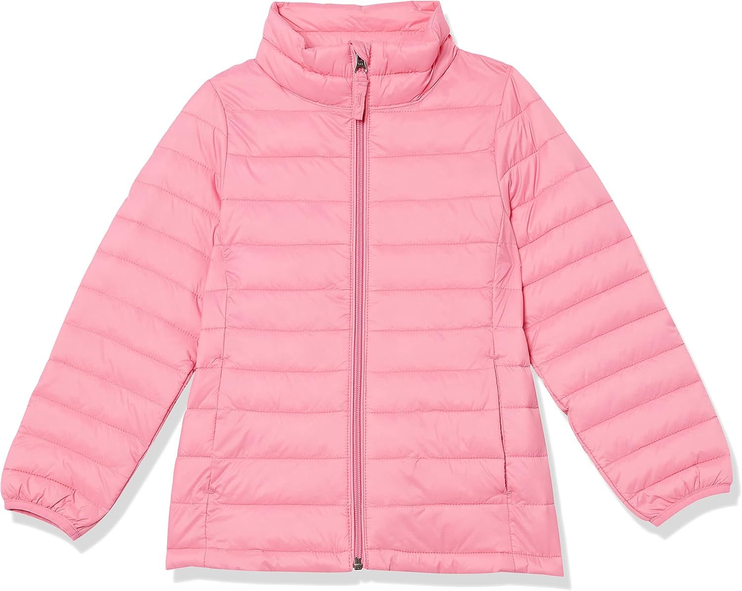 Amazon Essentials Girls and Toddlers' Light-Weight Water-Resistant Packable Mock Puffer Jackets | Amazon (US)
