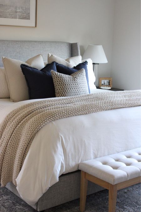 Master bedroom decor, neutral bedding, duvet cover and quilt 

#LTKhome #LTKfindsunder100 #LTKstyletip