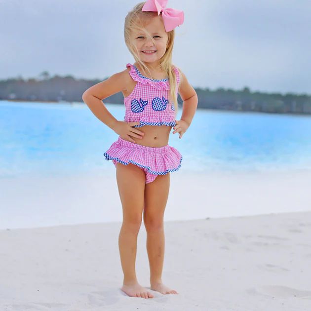 Three Whale Pink Gingham Two Piece | Classic Whimsy