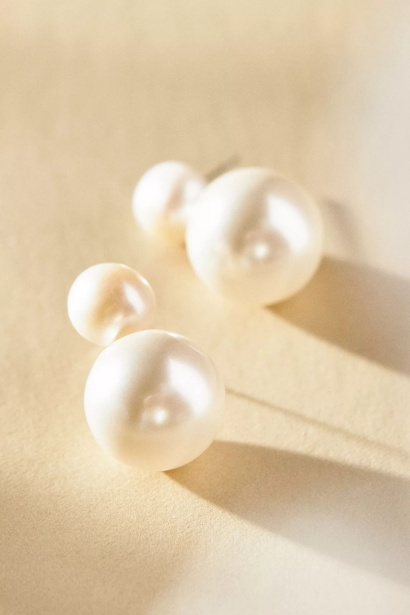 Double Pearl Drop Earrings | Anthropologie (US)