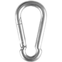 Silver Galvanised Steel Snap Hook Carabiner Shade Sail Accessory 8x4cm | Debenhams UK