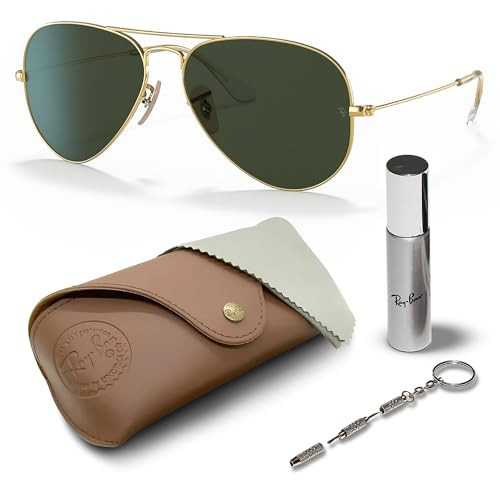 Ray-Ban RB3025 AVIATOR | AVIATION COLLECTION Sunglasses with Official Kit | Amazon (US)