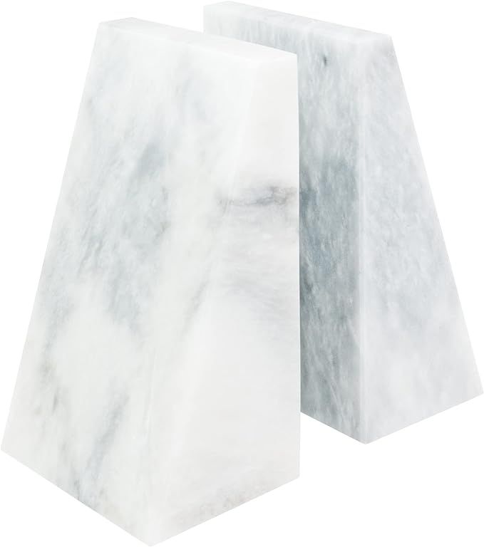 Ottimo Premium Polished Natural Marble 6.5" bookends for Bookshelf Decor, Home, Office or Kitchen... | Amazon (US)