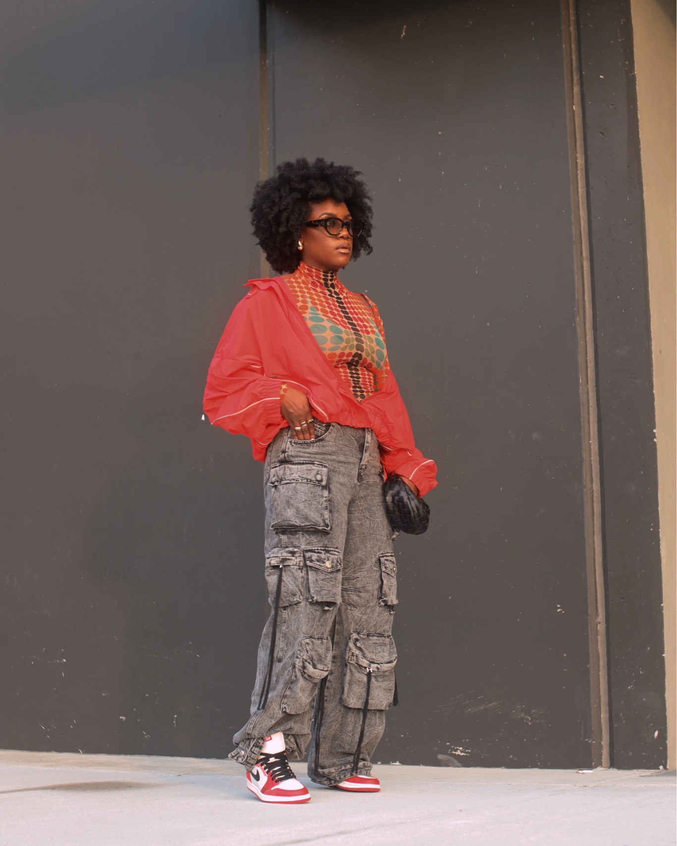 Cargo jeans and mesh top paired with sneakers for a Rainey spring day. I added a rain jacket too. 

#LTKfit #LTKshoecrush