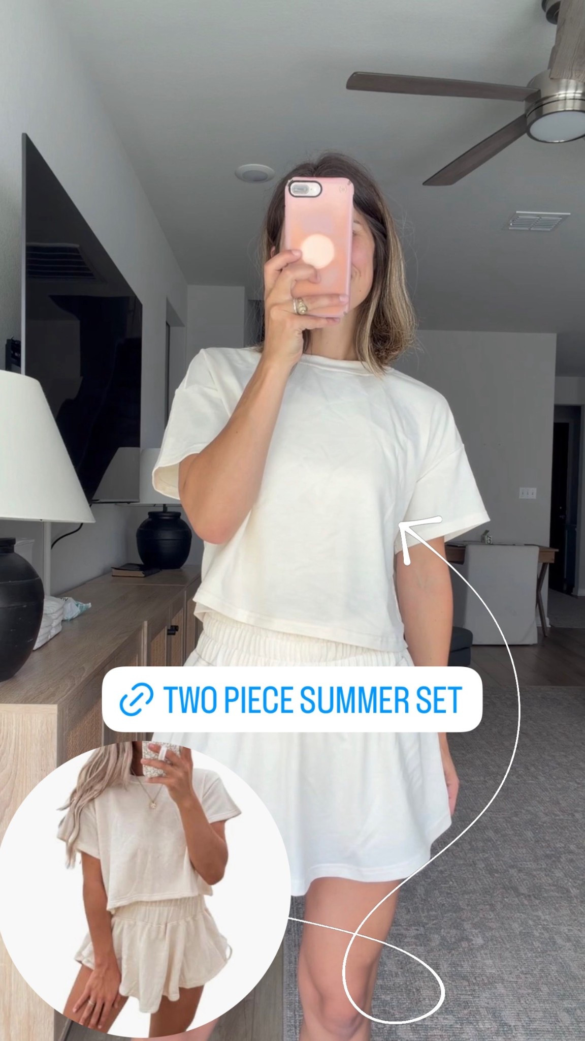 two piece summer set selling fast! size up if you want it more oversized (wearing a medium) 

#LTKTravel #LTKootd #LTKmomlife