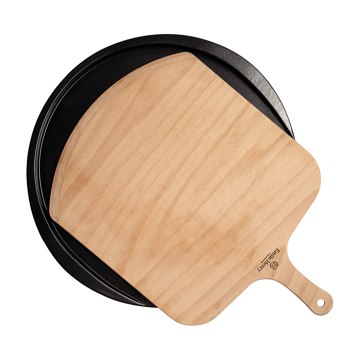 Emily Henry Black Pizza Stone | Crate & Barrel | Crate & Barrel