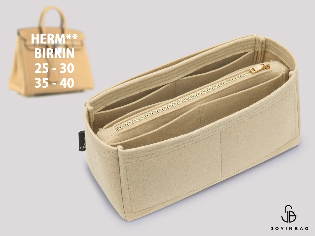 Custom Felt Birkin Organizer - Handbag Insert for Birkin 25/30/35/40 Models - Purse Insert With M... | Etsy (US)