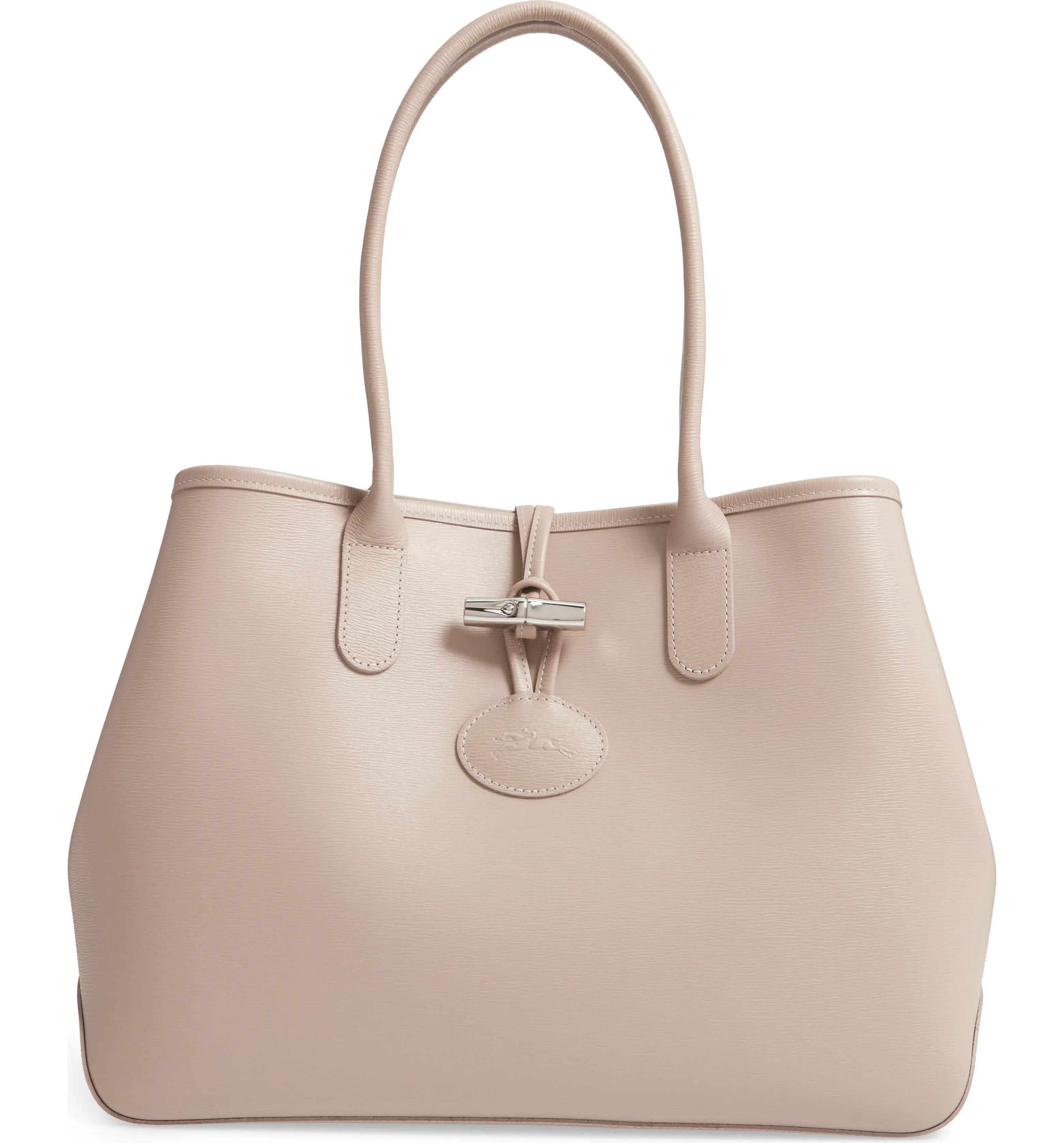 Roseau Leather Shoulder Tote | Nordstrom