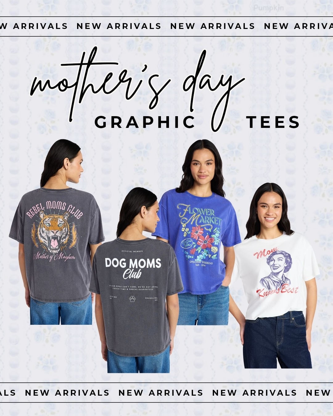 The cutest Mother’s Day graphic tees! Spring and summer must haves!

#walmartfinds

Walmart finds. Walmart fashion. Walmart new arrivals  

#LTKootd #LTKmomlife #LTKSeasonal