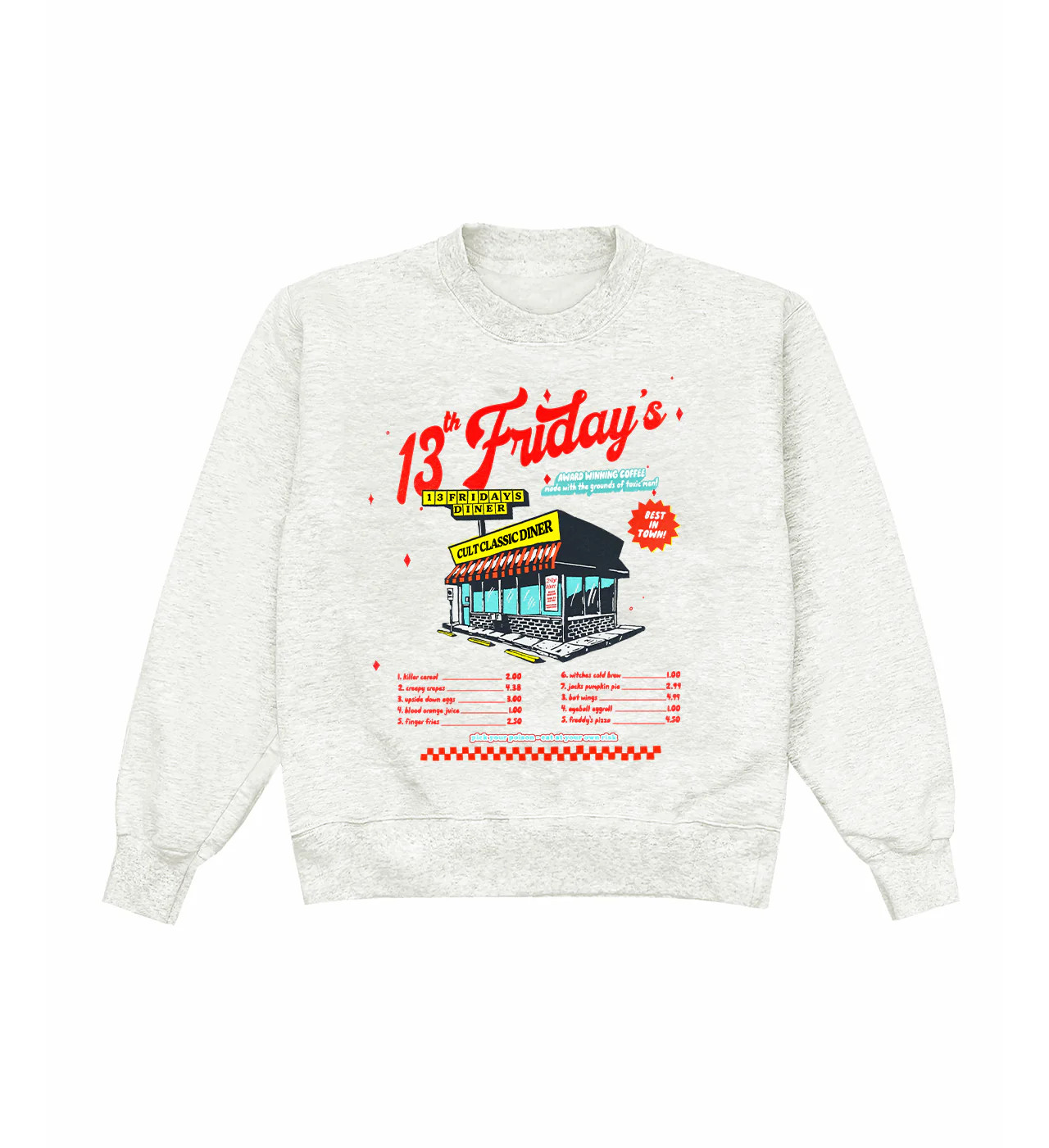 13 Friday's Diner Heather Crewneck | Shop Kristin Jones