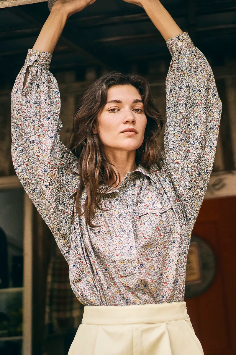 Evangeline Shirt - Made with Liberty Fabric | Hunter Bell