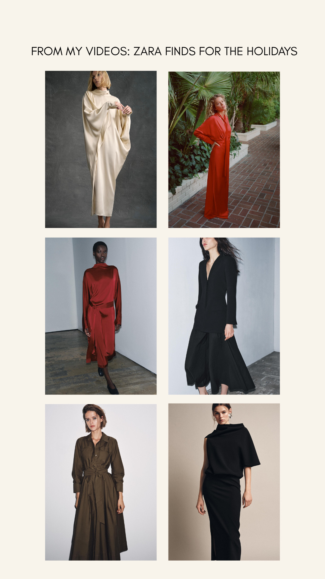 Zara finds for elevated outfits this Holiday season!  

 #LTKHoliday #LTKSeasonal #LTKParties