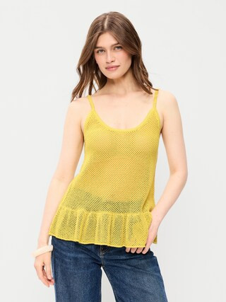 Metallic Peplum Tank Top | Old Navy (US)