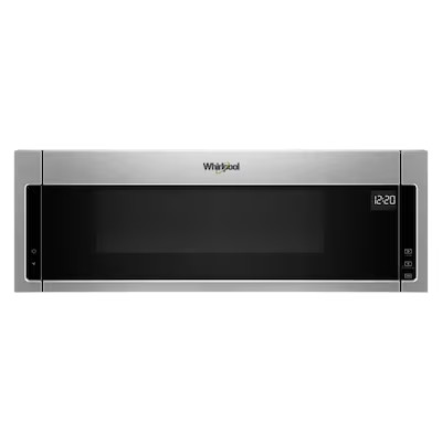 Whirlpool  1.1-cu ft Low Profile Over-the-Range Microwave - Stainless Steel | Lowe's