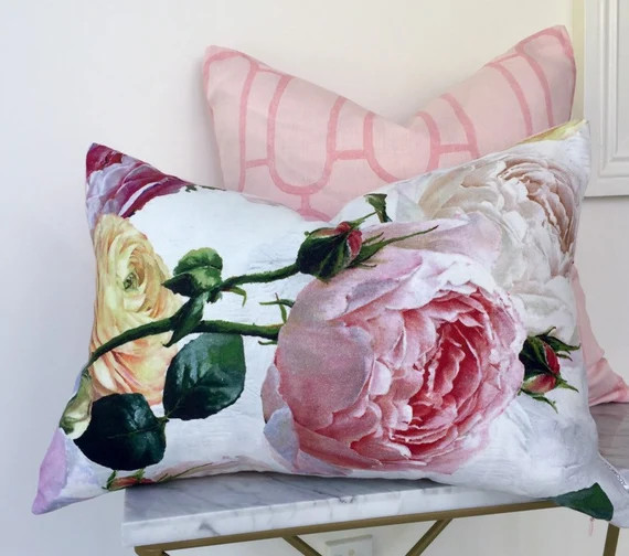 Tourangelle - Peony, Designers Guild pillow cushion cover, 2019 Collection, 14x 20 inch | Etsy (US)