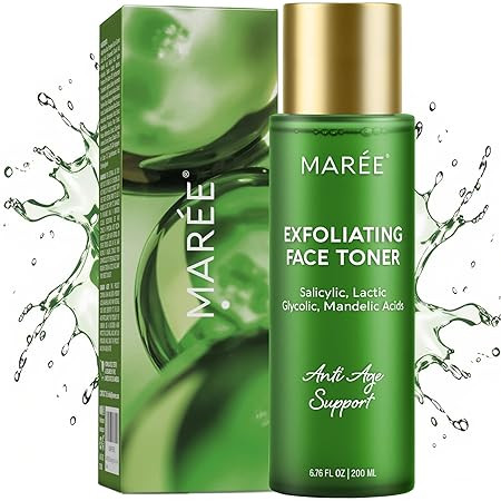 MAREE Exfoliating Toner with Salicylic Acid – AHA BHA Face Exfoliant & Pore Cleaner – BHA Liq... | Amazon (US)