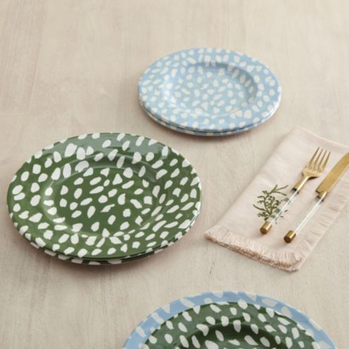 Thandie Melamine Plates - Set of 4 | Ballard Designs | Ballard Designs, Inc.