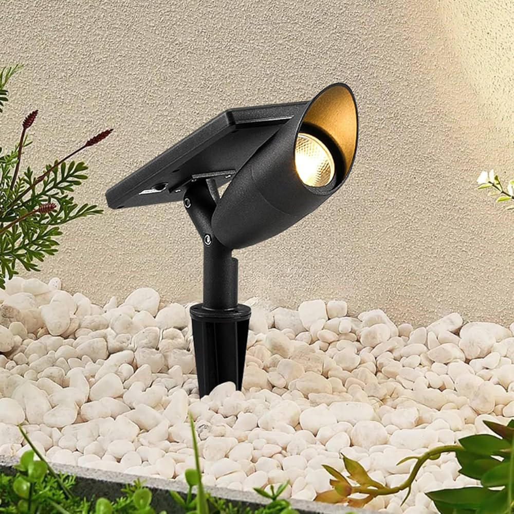 Boajuna Solar Spot Light Outdoor, Solar Landscape Spotlight Waterproof Security Wall Lamp Lights ... | Amazon (US)