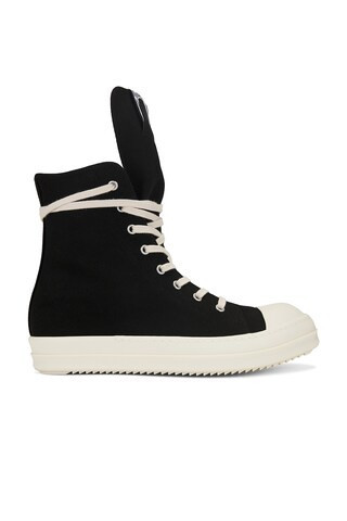 DRKSHDW by Rick Owens Sneaks in Black & Milk - Black. Size 44 (also in 42). | FWRD 