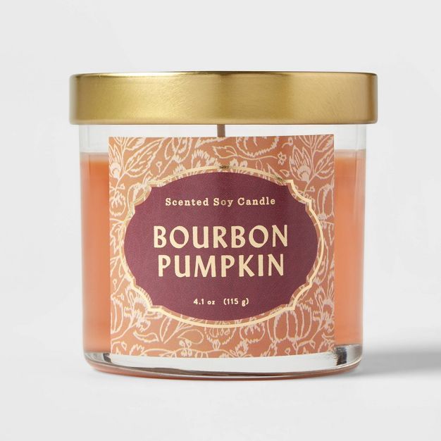 Lidded Glass Jar Bourbon Pumpkin Candle - Opalhouse™ | Target