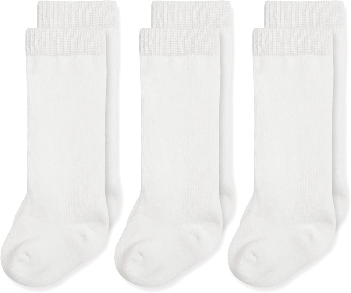 EPEIUS Baby Knee High Socks Seamless Baby Socks Solid Cotton Stockings for Boys/Girls 0-3/3-6/6-1... | Amazon (US)