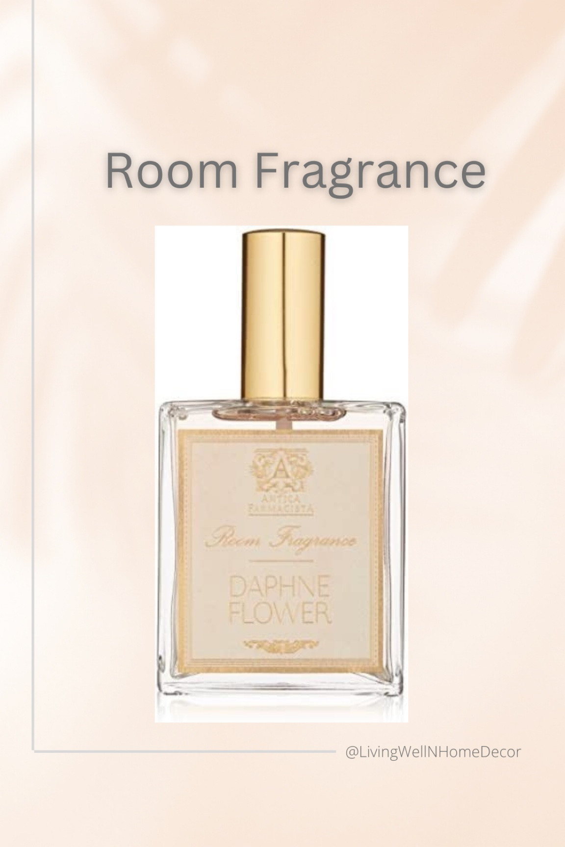 Daphne Flower Room Spray by Antica Farmacista 3.4 fl oz found on Amazon!
It’s the packaging for me! 
Room Fragrance, Scents, pretty bottles

#LTKstyletip #LTKhome #LTKFind