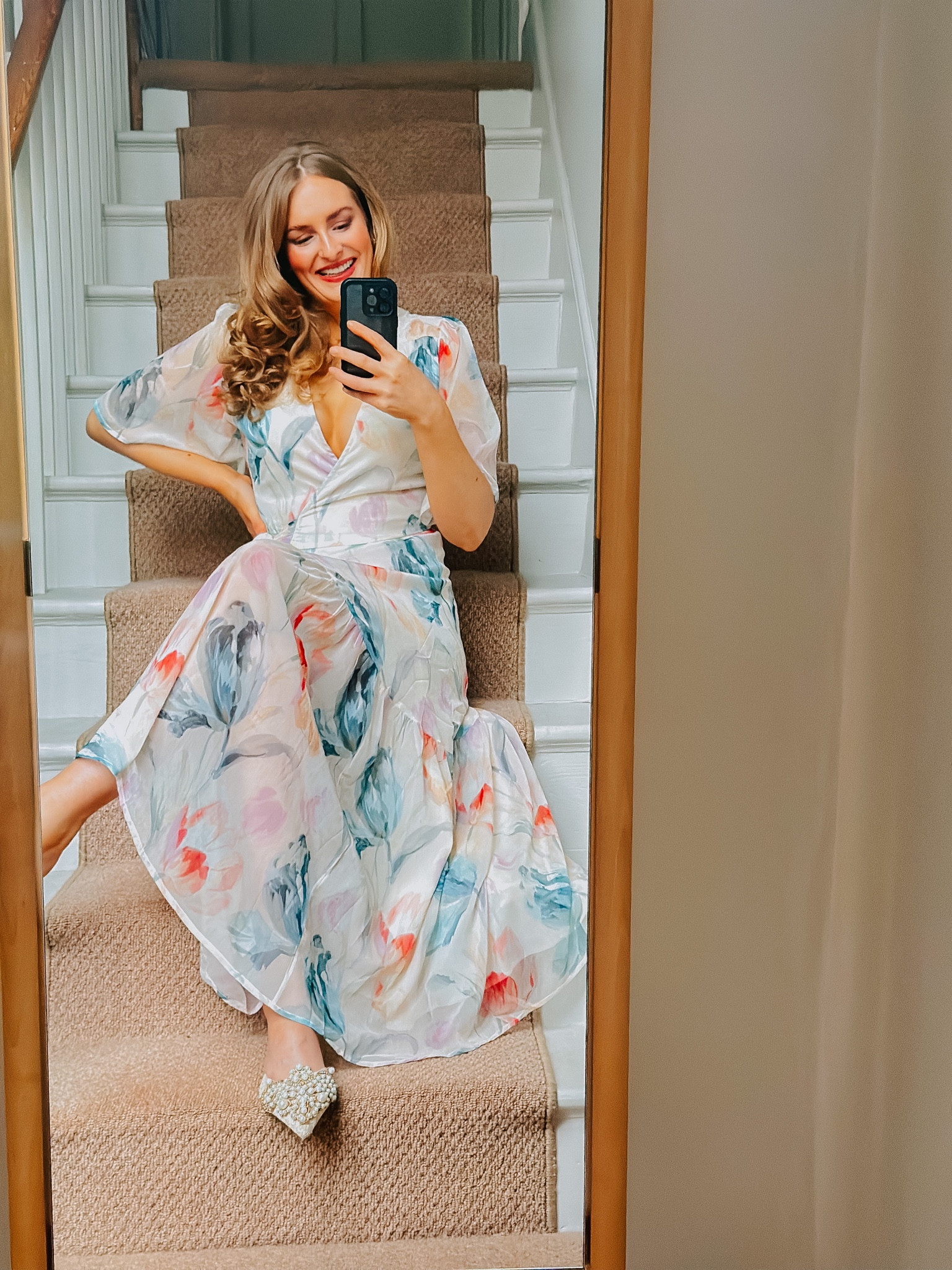 Wedding guest outfit spring dress midi dress floral dress wedding season 

#LTKSeasonal #LTKeurope