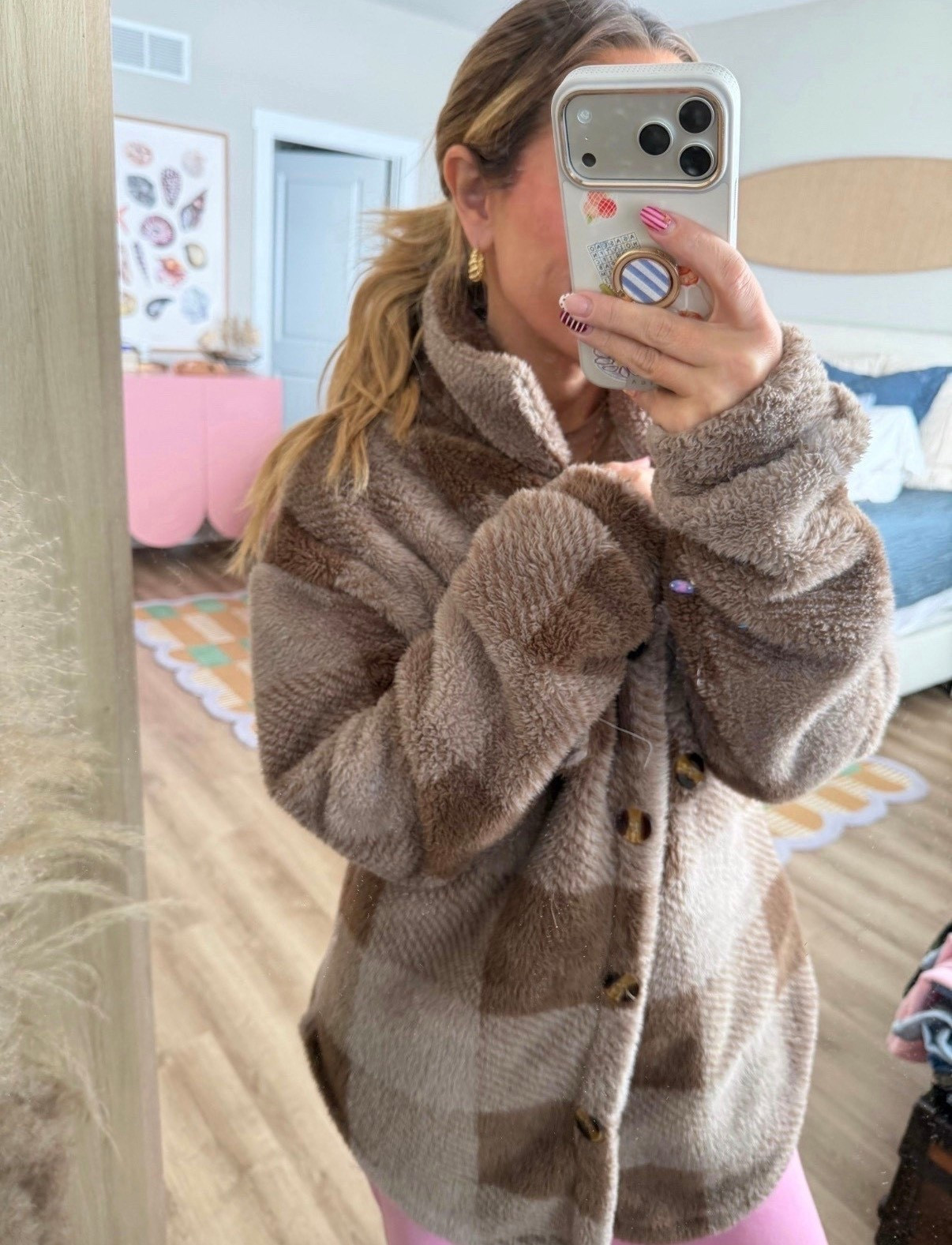 The jacket I reach for on repeat 🤎

This plaid sherpa shacket is oversized in the best way — soft, warm, and perfect for layering over leggings, denim, or a simple tee. It gives that effortless cozy look without feeling bulky. The neutral brown tones make it such an easy throw-on for school drop off, coffee runs, or chilly spring mornings.

If you love comfy but still want to look put together… this is it. Linked here 


plaid sherpa jacket, sherpa shacket, teddy jacket, oversized plaid jacket, cozy neutral jacket, brown plaid coat, fleece button down jacket, fall to spring layering, casual mom outfit, comfy chic style, school drop off outfit, coffee run jacket, oversized outerwear, neutral capsule wardrobe, cozy layering piece