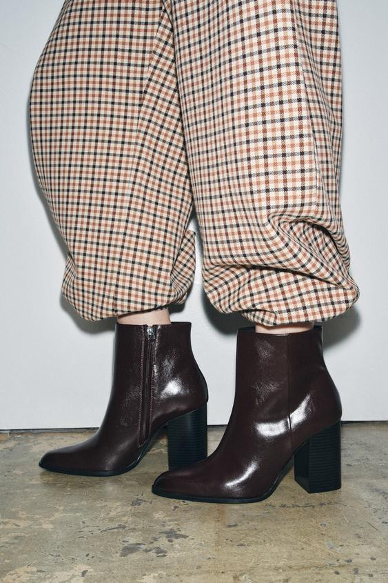 WIDE HEEL ANKLE BOOTS | Zara US