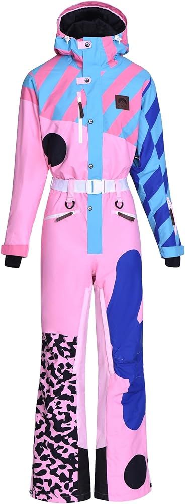 OOSC Penfold in Pink Womens Ski Suit | Stylish Retro | Waterproof, Breathable & Insulated Synthet... | Amazon (US)