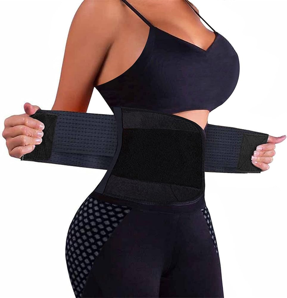 VENUZOR Waist Trainer Belt for Women - Waist Cincher Trimmer - Slimming Body Shaper Belt - Sport ... | Amazon (US)