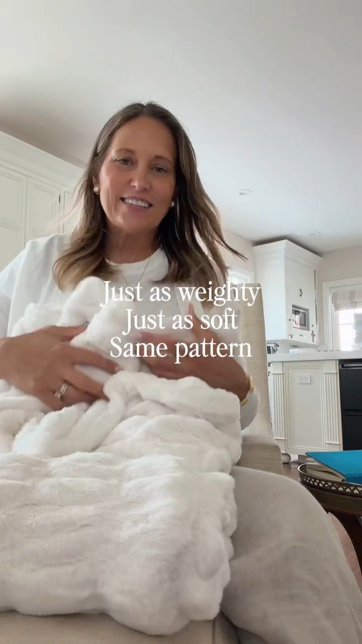 There is truly no point in paying almost $500 for a blanket when I found one so similar for under $100. It is just as soft, cozy, and comfortable. Such a good find for less.

#LTKootd #LTKdayinmylife #LTKgrwm