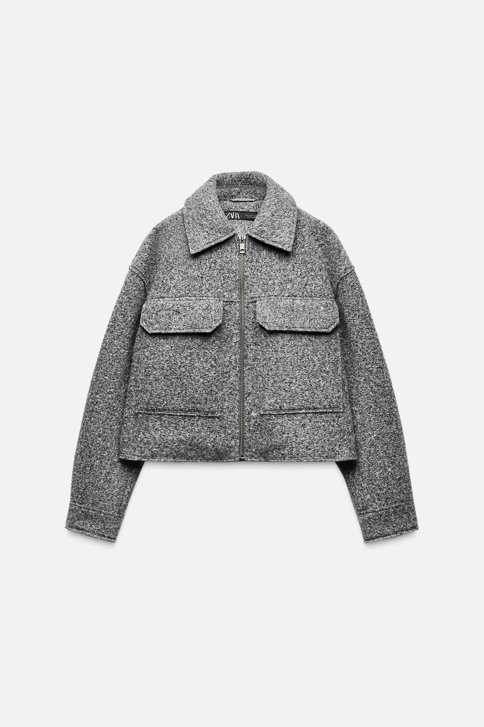 SHORT BOUCLÉ JACKET | Zara UK
