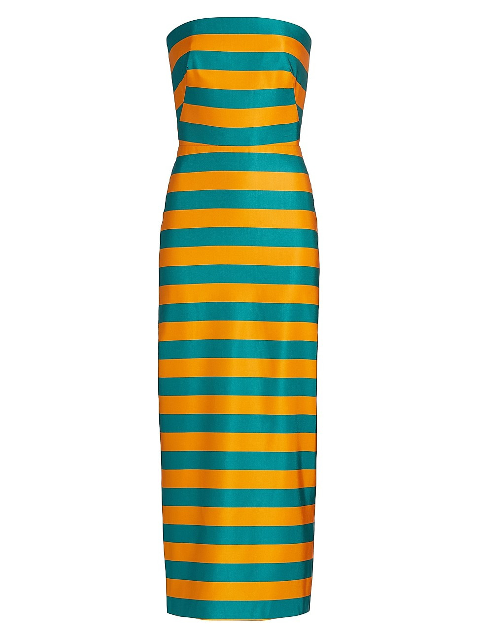 Women's Kady Striped Strapless Dress - Orange And Verdigris Stripe - Size 6 | Saks Fifth Avenue