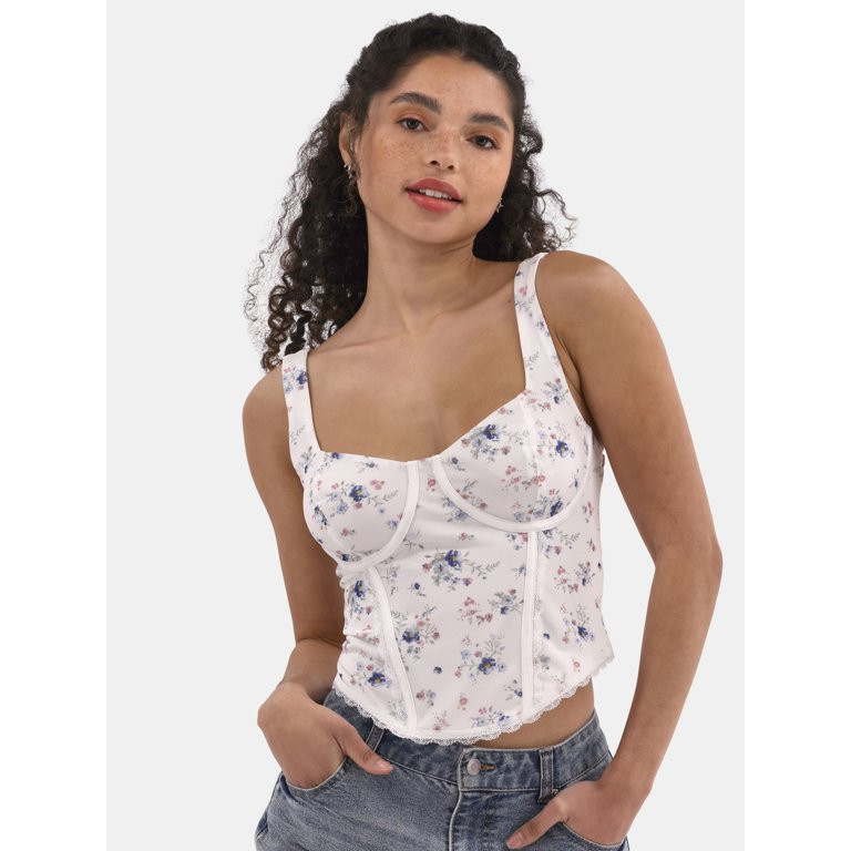 No Boundaries Bustier Top, Women's | Walmart (US)