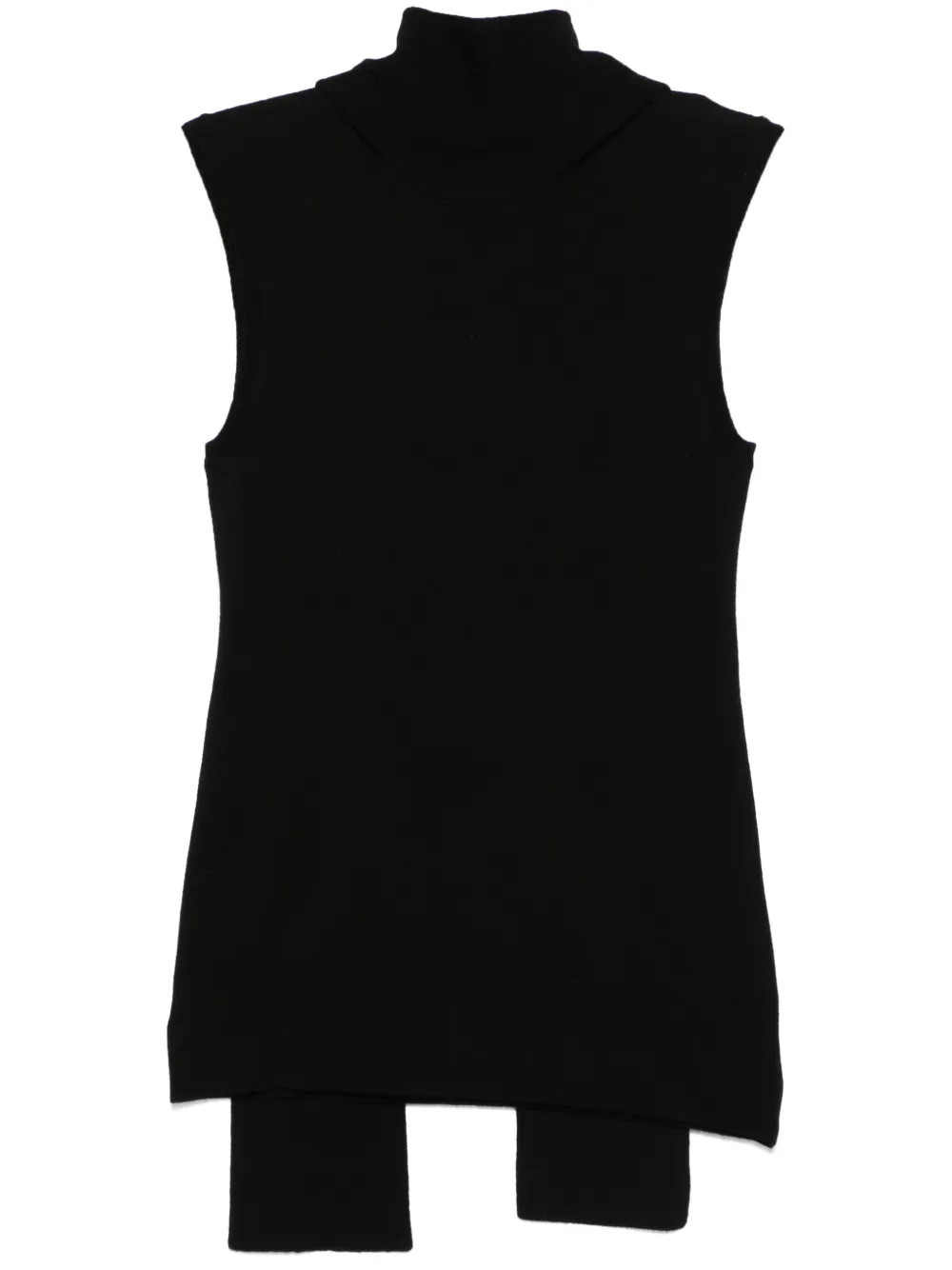 TOTEME scarf-detailing Sleeveless Top | Black | FARFETCH | Farfetch Global